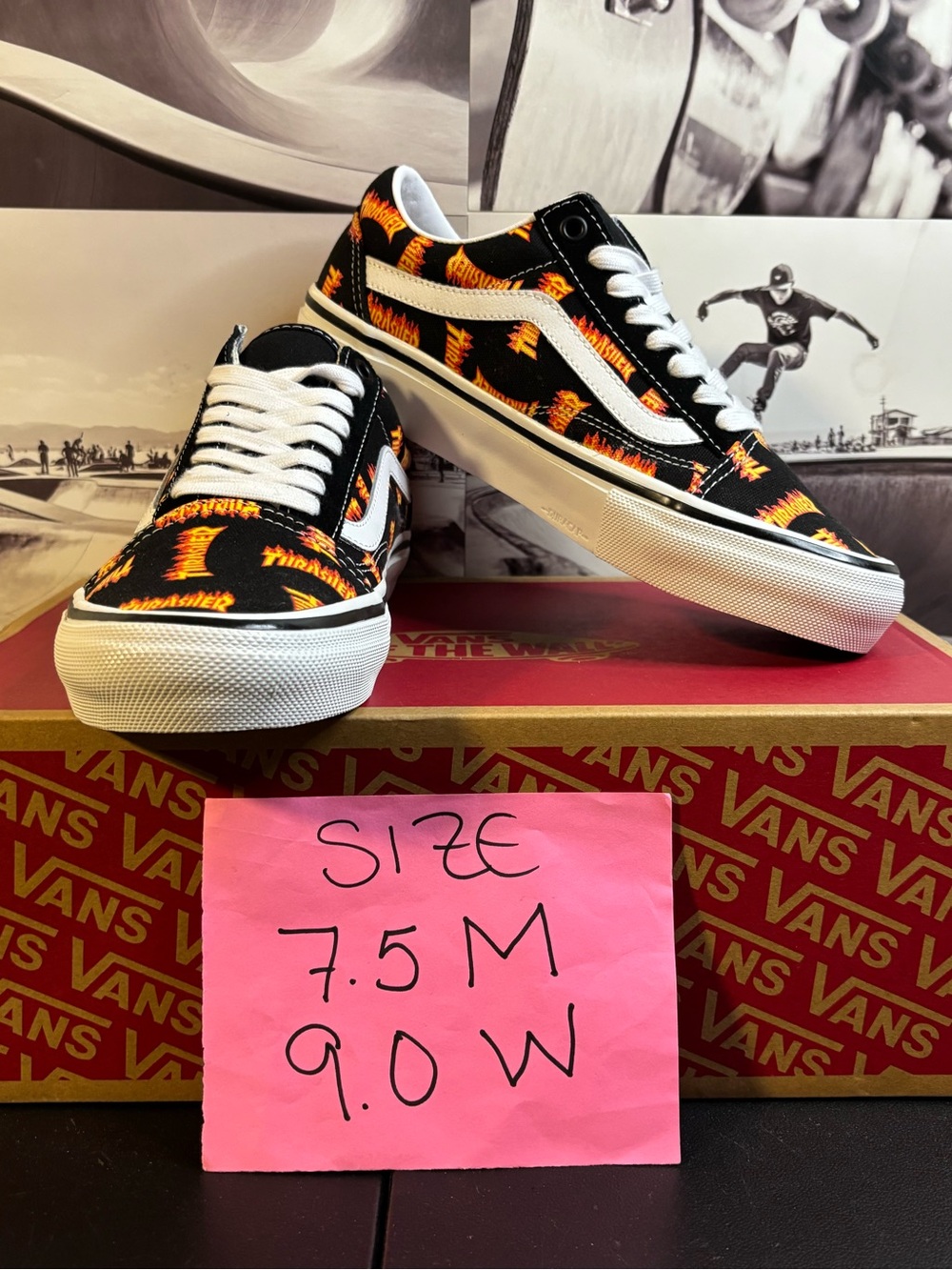 Vans Old Skool Trasher sz 7.5 Men’s 9.0 Women’s